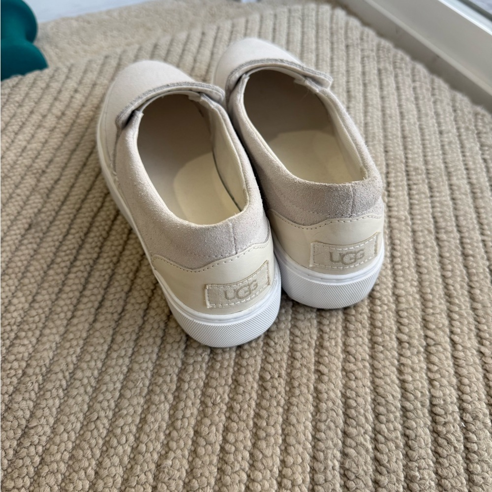 UGG Neutral Slip-On Suede Sneakers